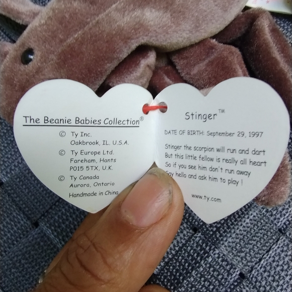 🦋🏵️🦋Set of 2 Retired Beanie Babies Swampy and Stinger - Picture 15 of 16